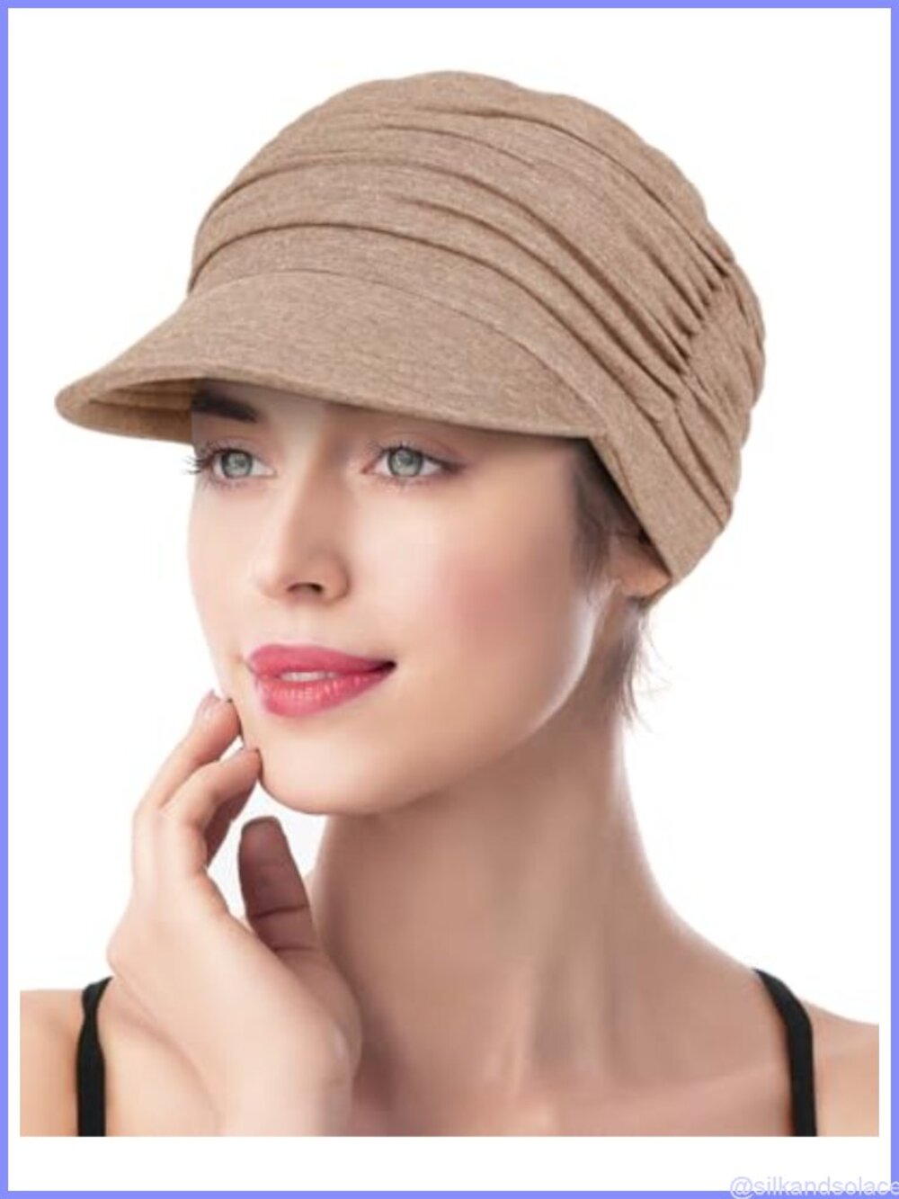 Soft Bamboo Viscose Chemo Cap Headwear for Hair Loss Women